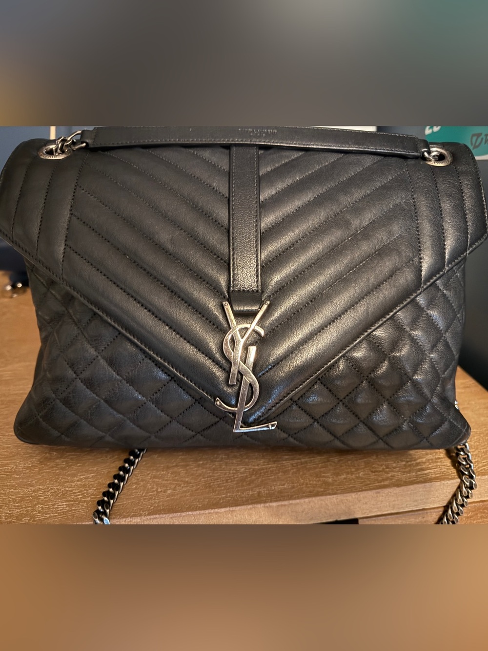 Authentic Yves Saint Laurent Mixed Matelassé bag